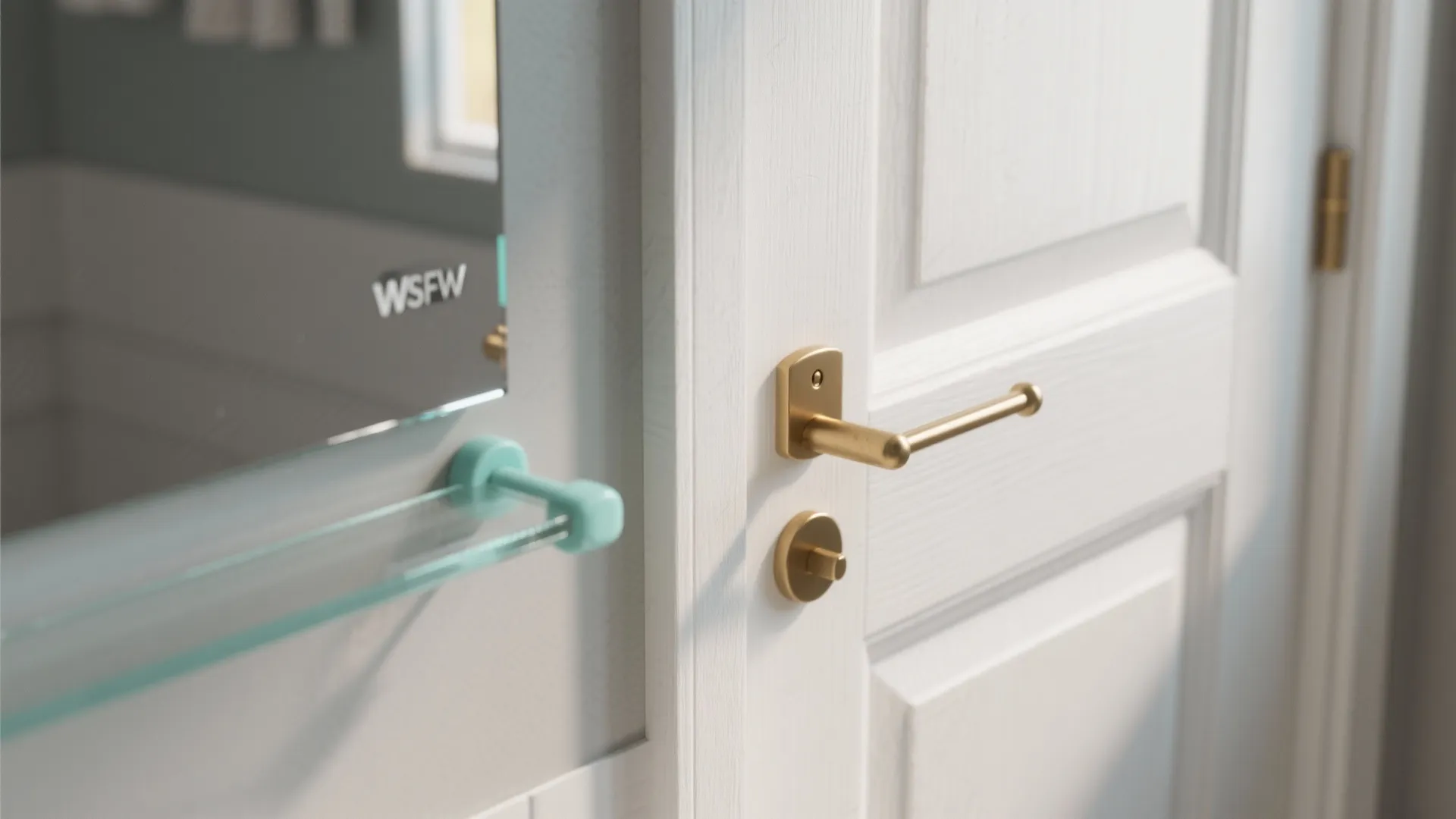 Mirror Panels, Hooks, and Functional Decor