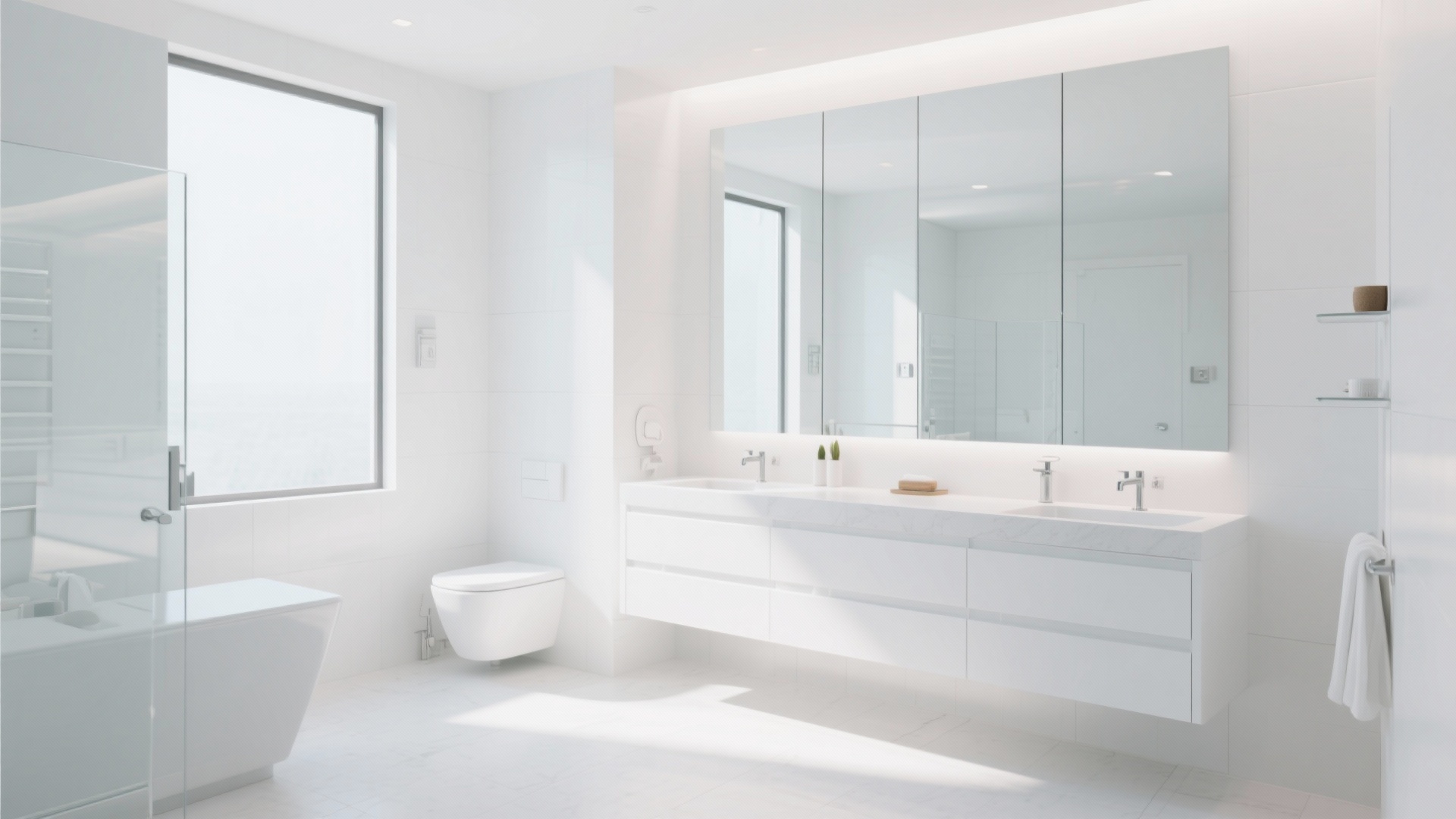 10 White Bathroom Decorating Ideas