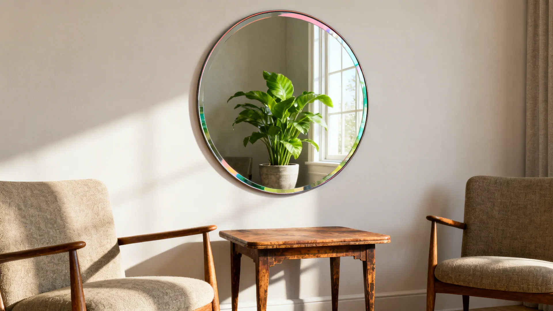 4. Mirror with Integrated Art