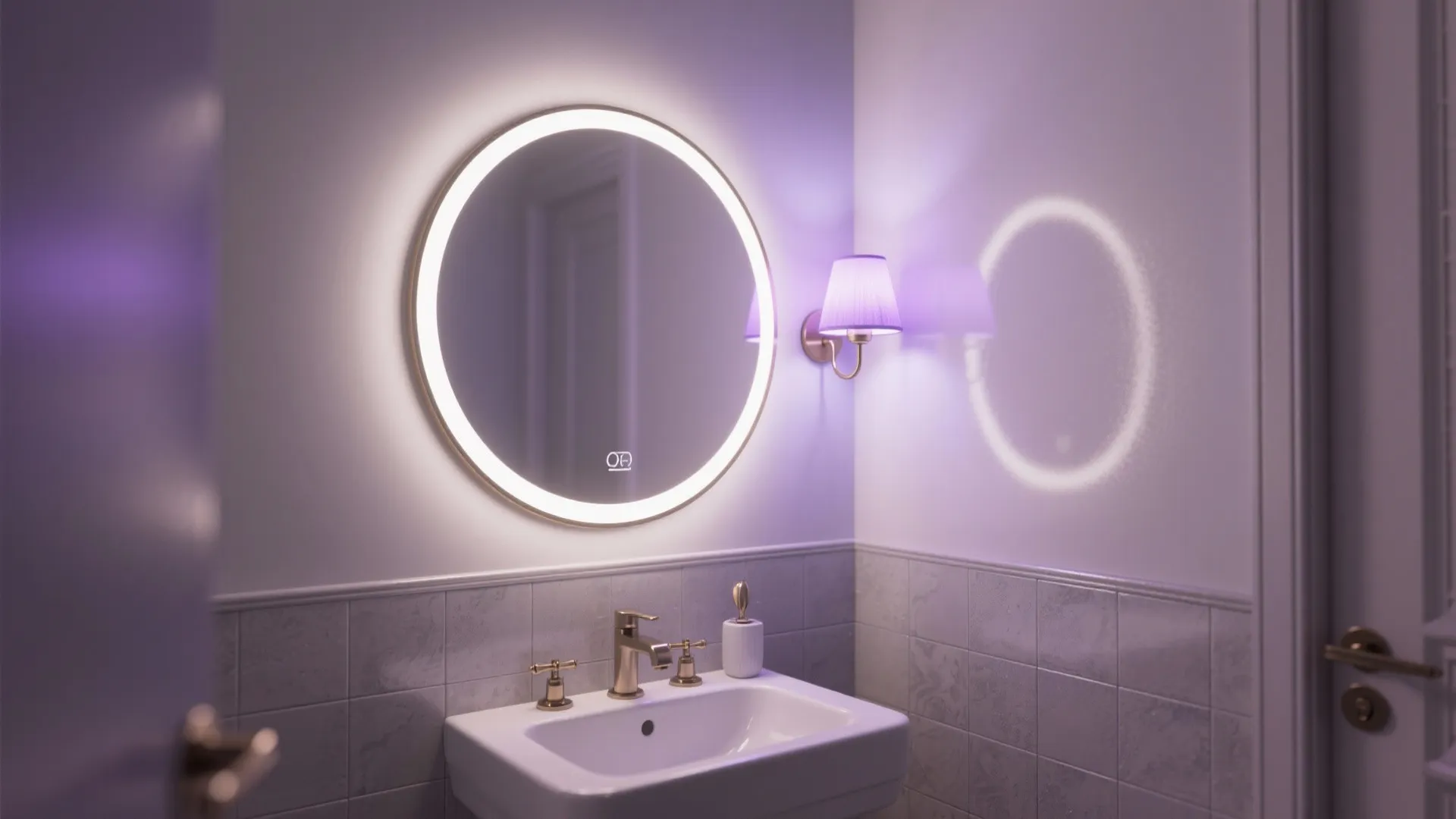 4. Combine coloured lights with mirrors for amplified effect