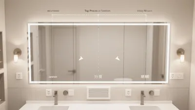 Modern Bathroom Mirror with LED Lighting