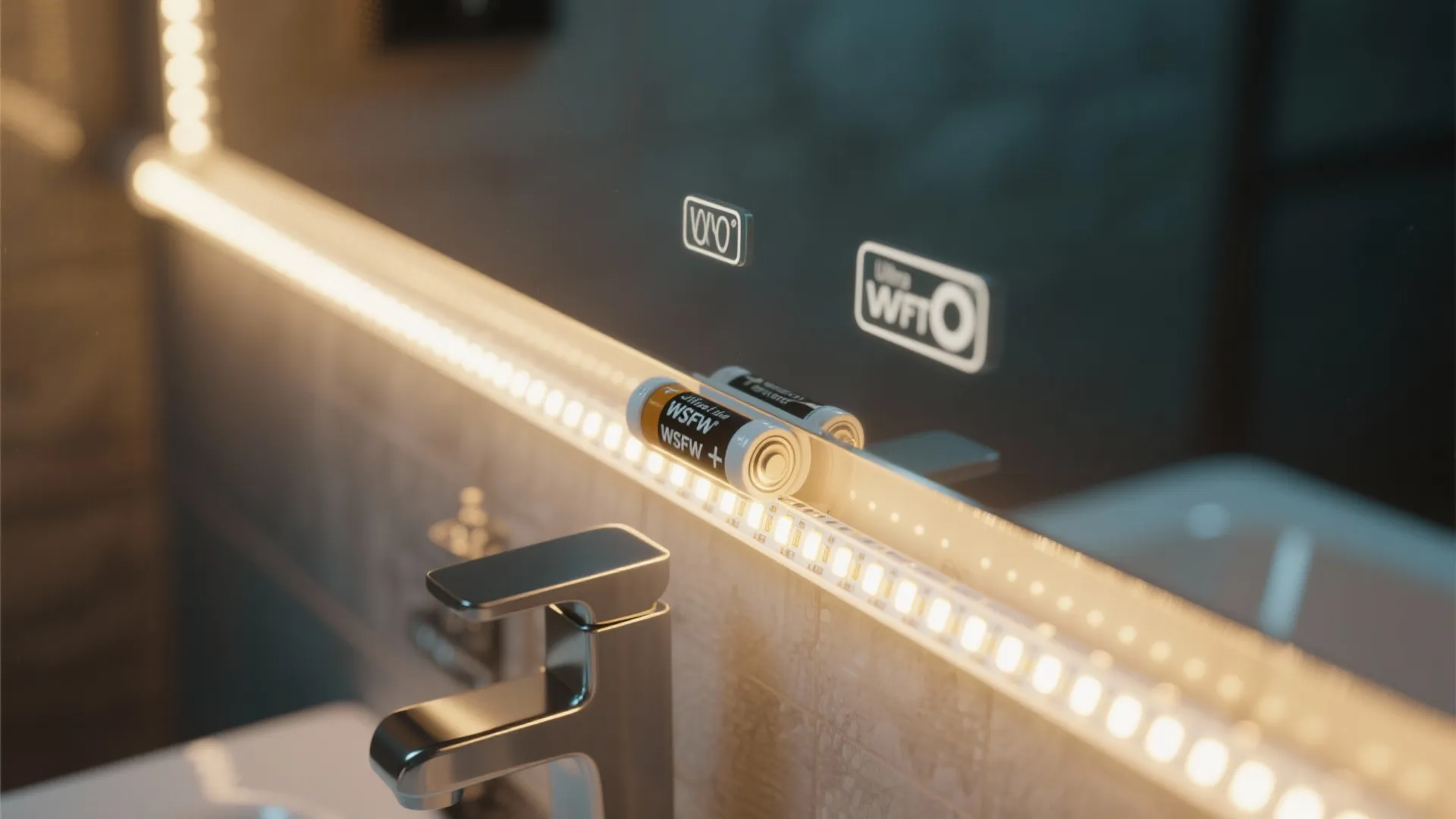 3. Light Accents and Mirror Styling