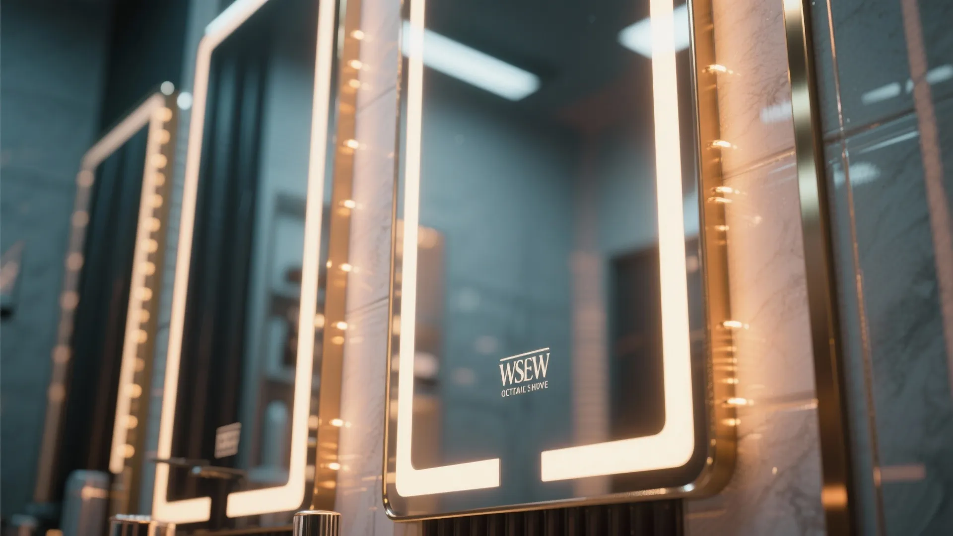 Elegant Mirrors & Light Panels