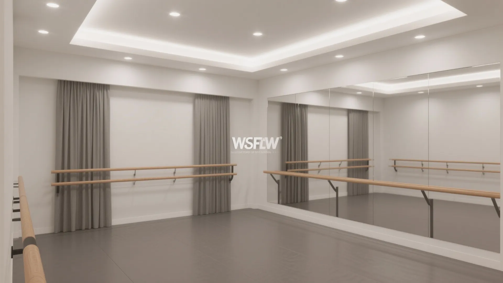 Mirrored Walls with Thoughtful Light Control