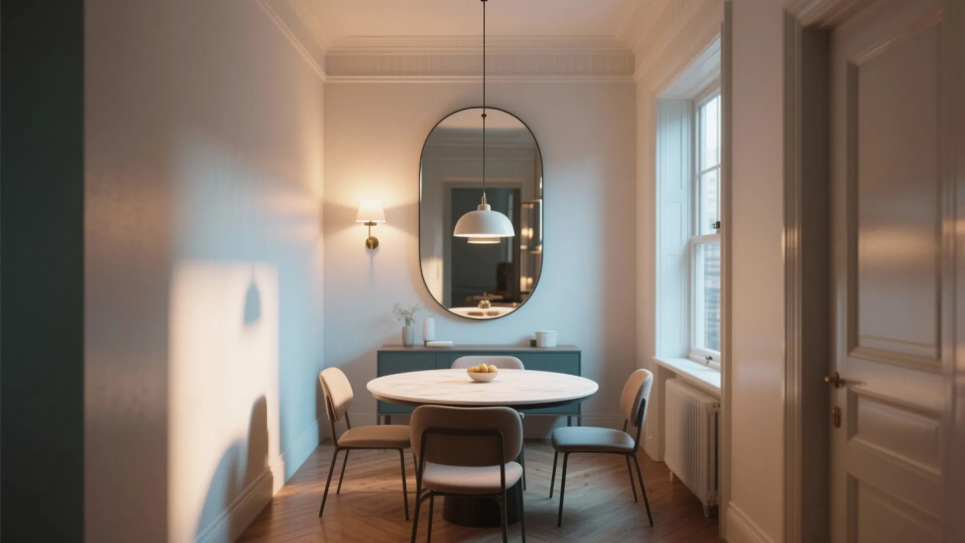 2. Mirror & Light: Make It Feel Wider