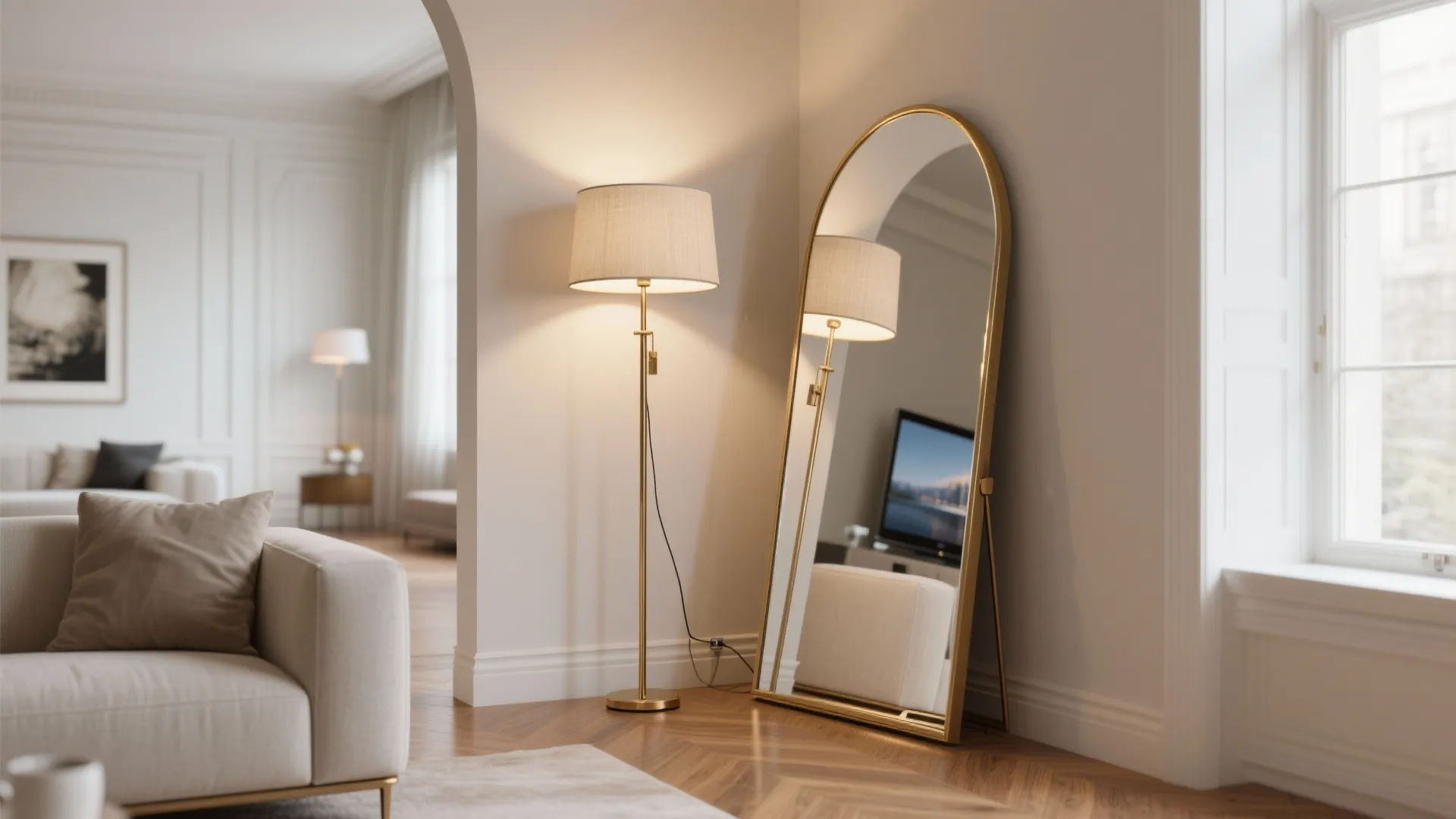 Mirror + Light Combo to Expand the Corner