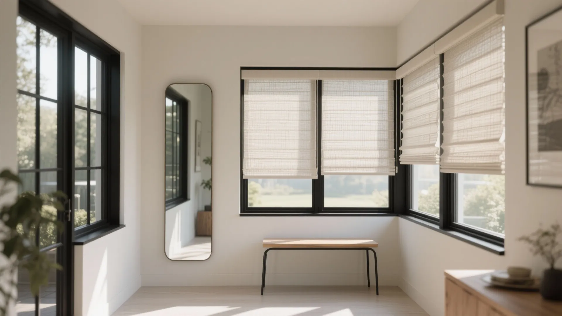 4) Mirrors, glazing, and smart light control