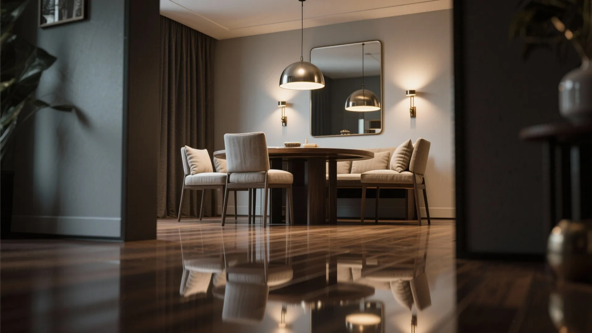 2. Mirror and Light Trick for Visual Depth