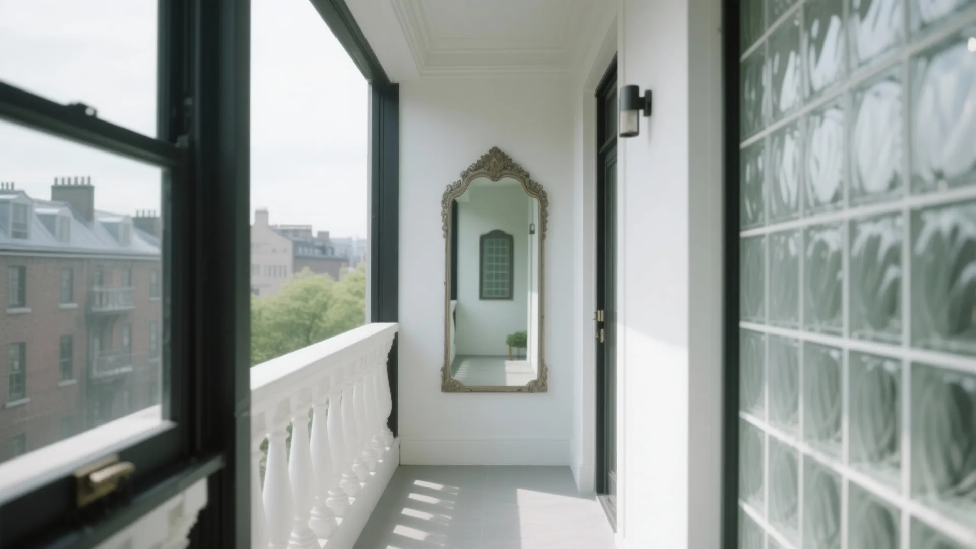 Mirrors, Glass, and Light Play for Brighter Balconies