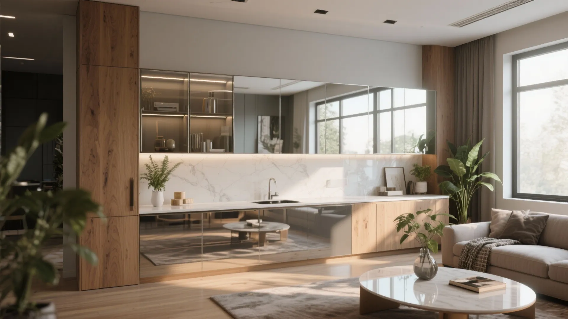 4. Maximize natural light with mirrored strategies