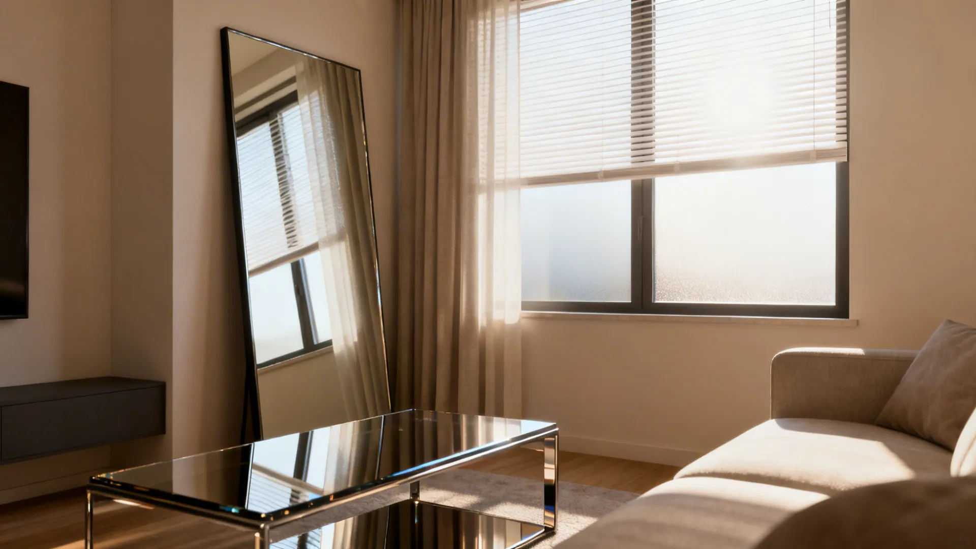 5. Optimize natural light and mirror placement