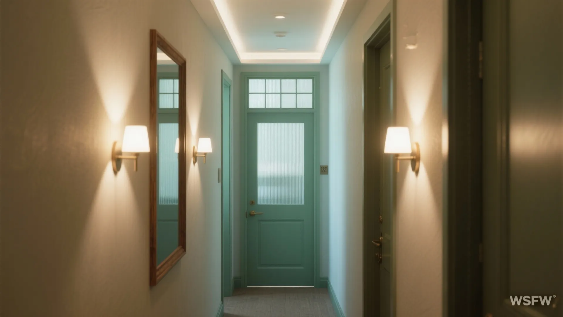 Mirrors, Glass, and Light Layers for Bright Halls