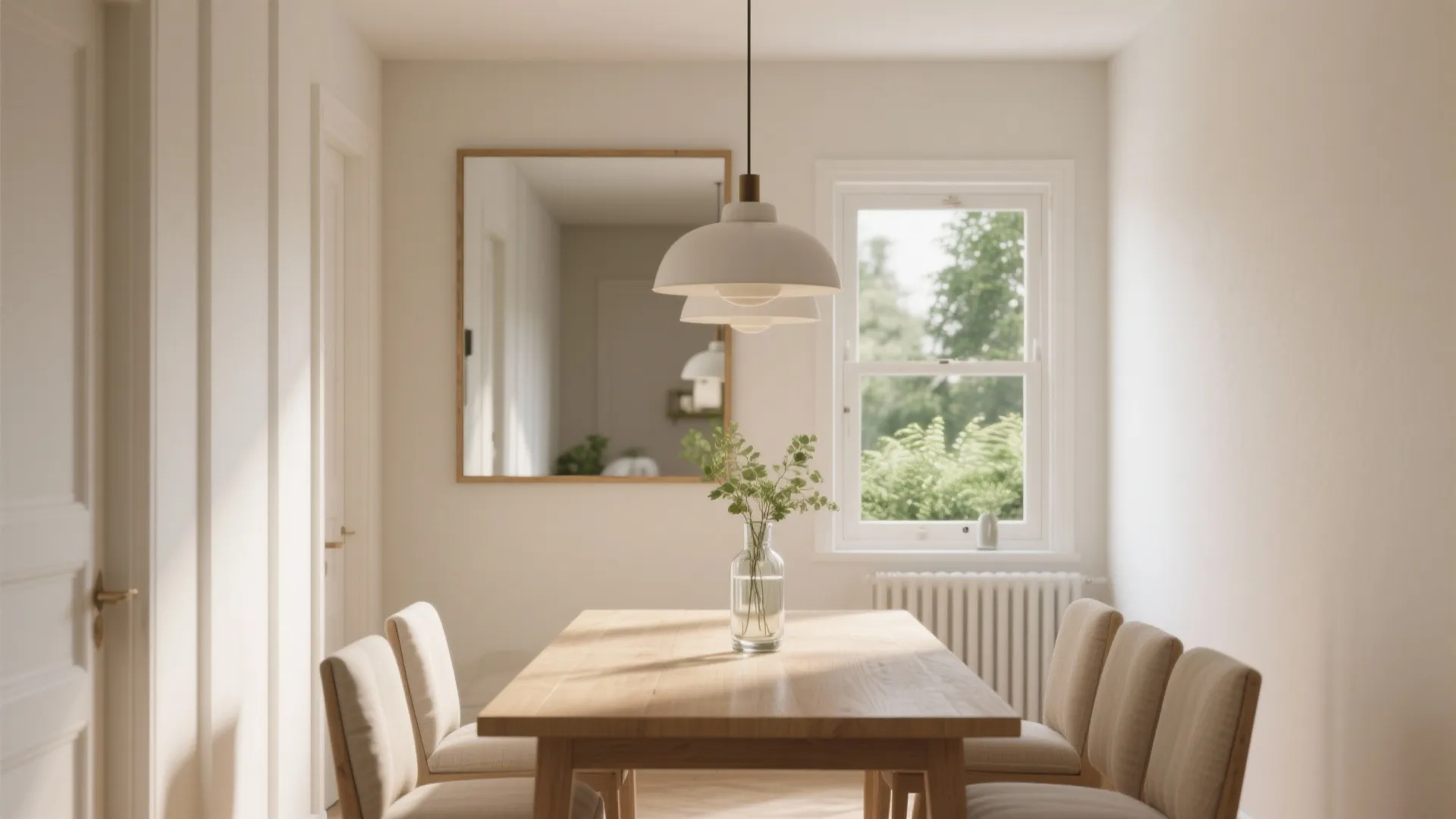 Mirrors, Glass, and Light Hues to Expand Space