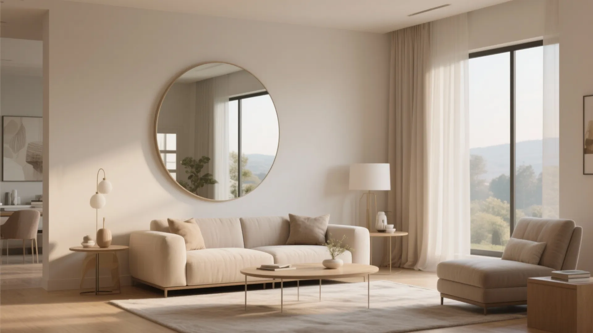 Mirrors to reflect light and views