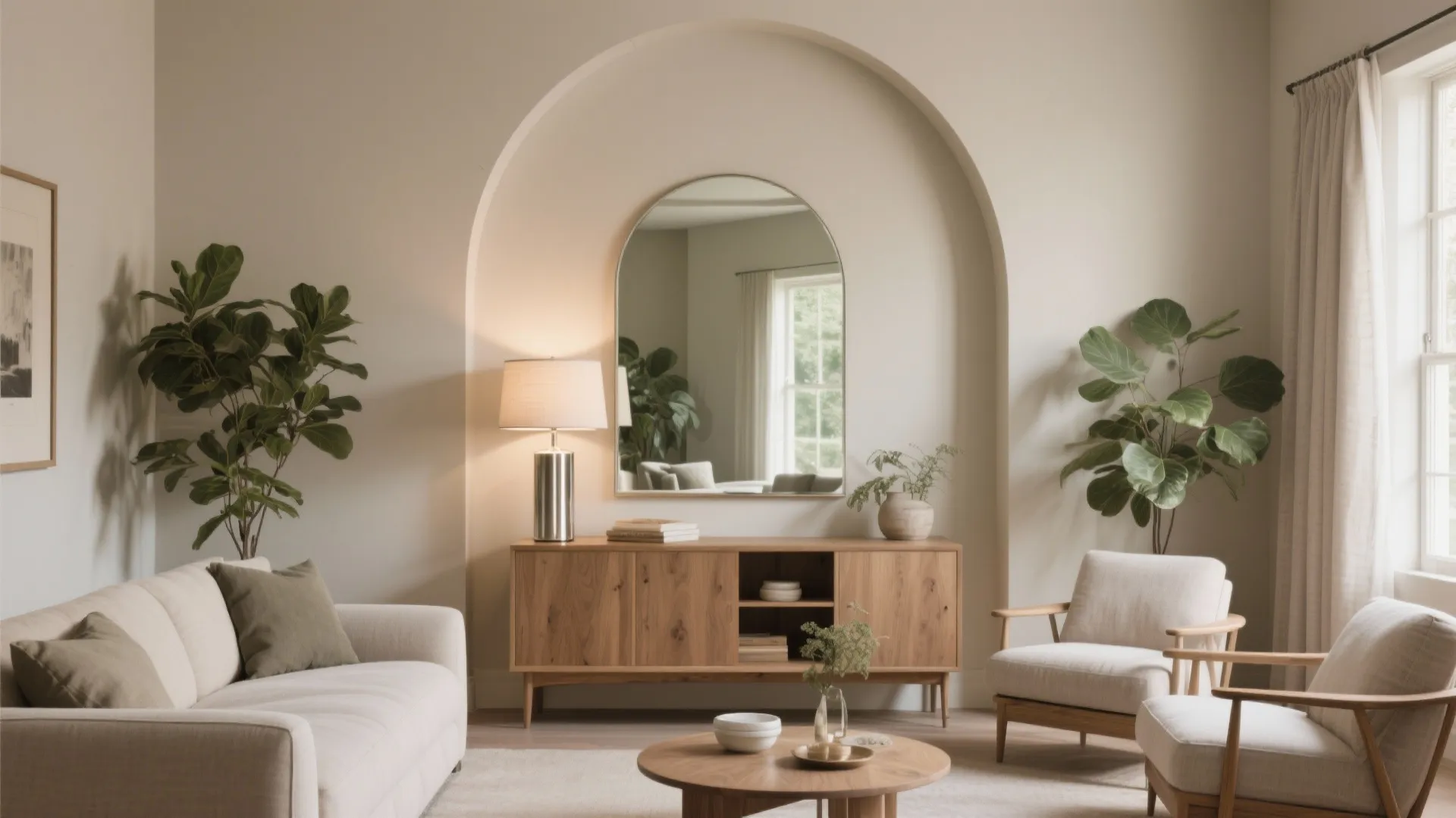 Mirrors and Subtle Shine to Double Light