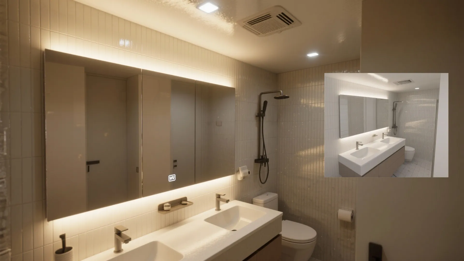 5. Mirrors, light bands and realistic 3D visualizations