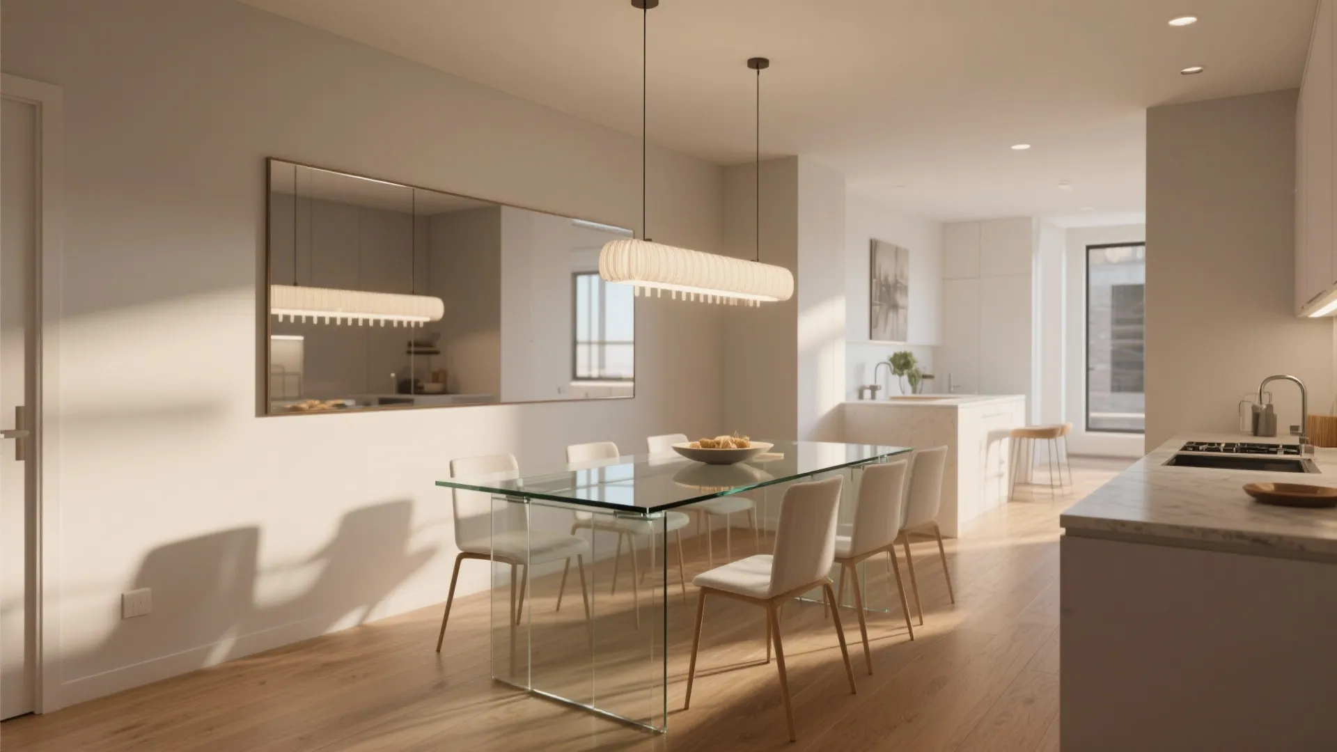 3. Let mirrors, lighting and layout do the heavy lifting