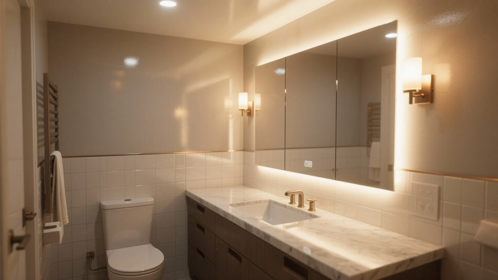 Mirrors, lighting, and visual tricks to amplify depth