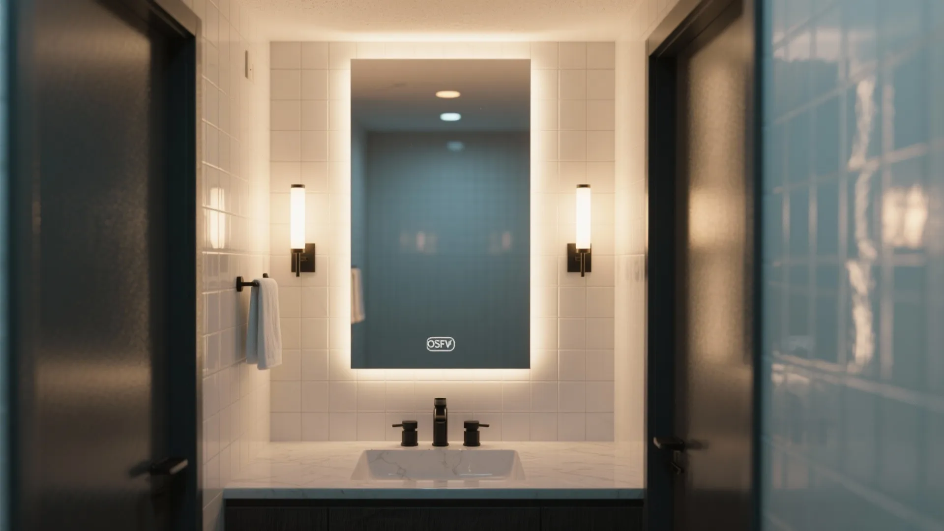 4. Mirror and lighting tricks to amplify scale