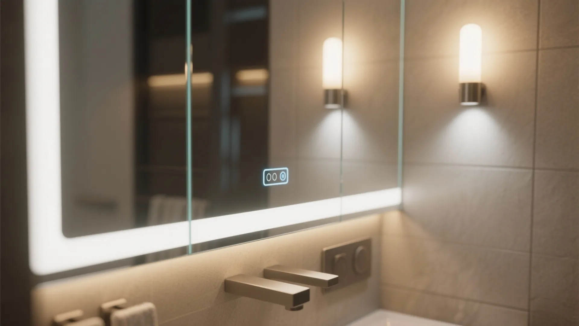 5. Lighting, mirrors, and tech for a larger feel