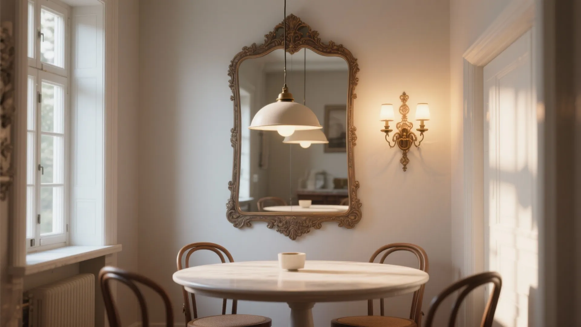 5. Mirror and lighting combo