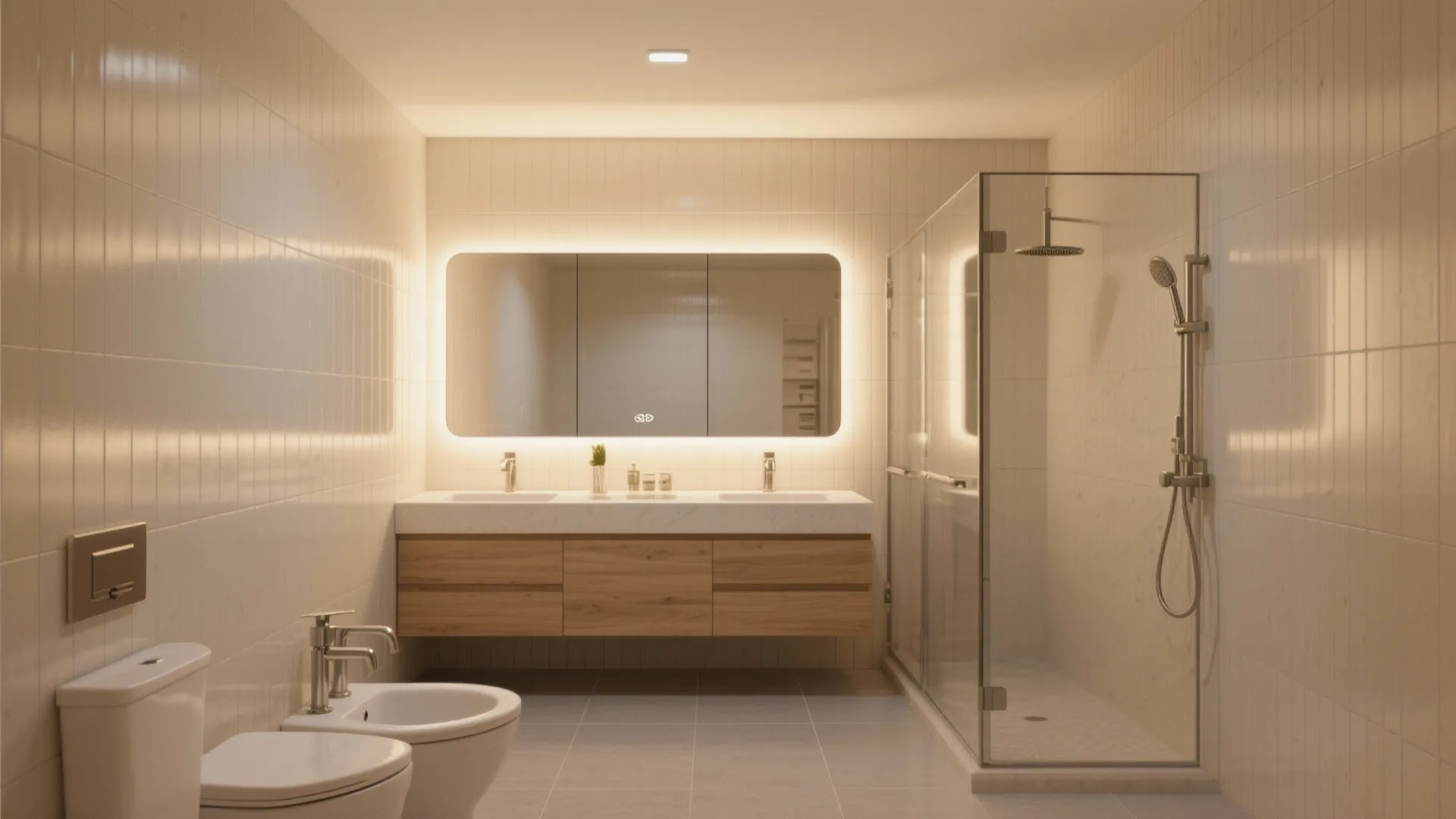 4) Stretch the room with light, mirrors, and lines