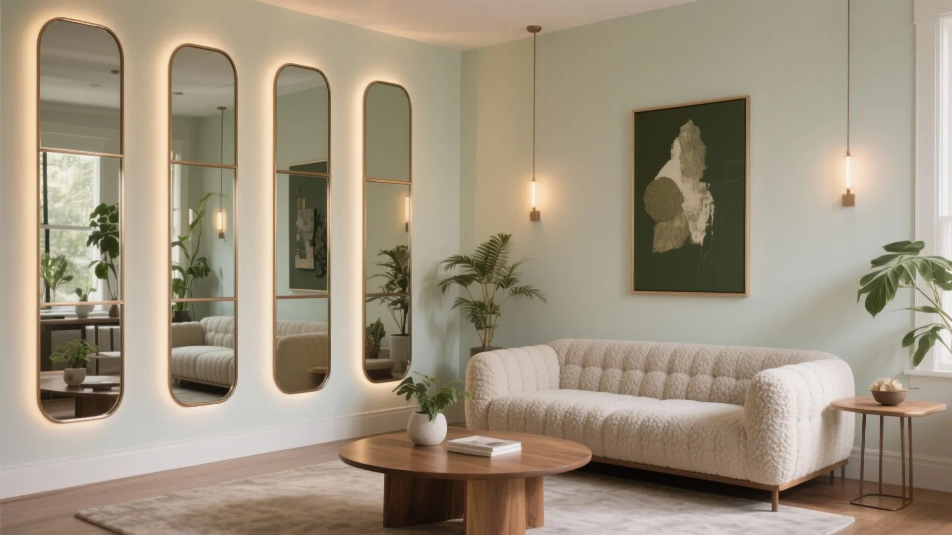 Living Room Mirror Wall Panels: Transform Your Small Space Instantly