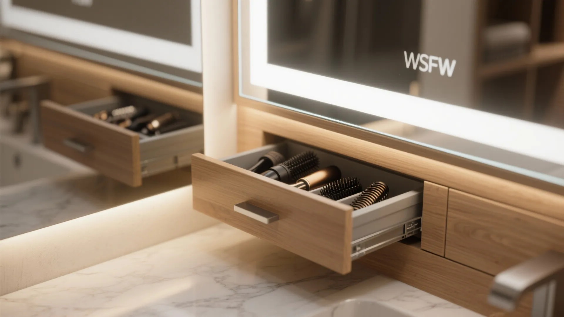 Integrated Vanity-Dresser Station