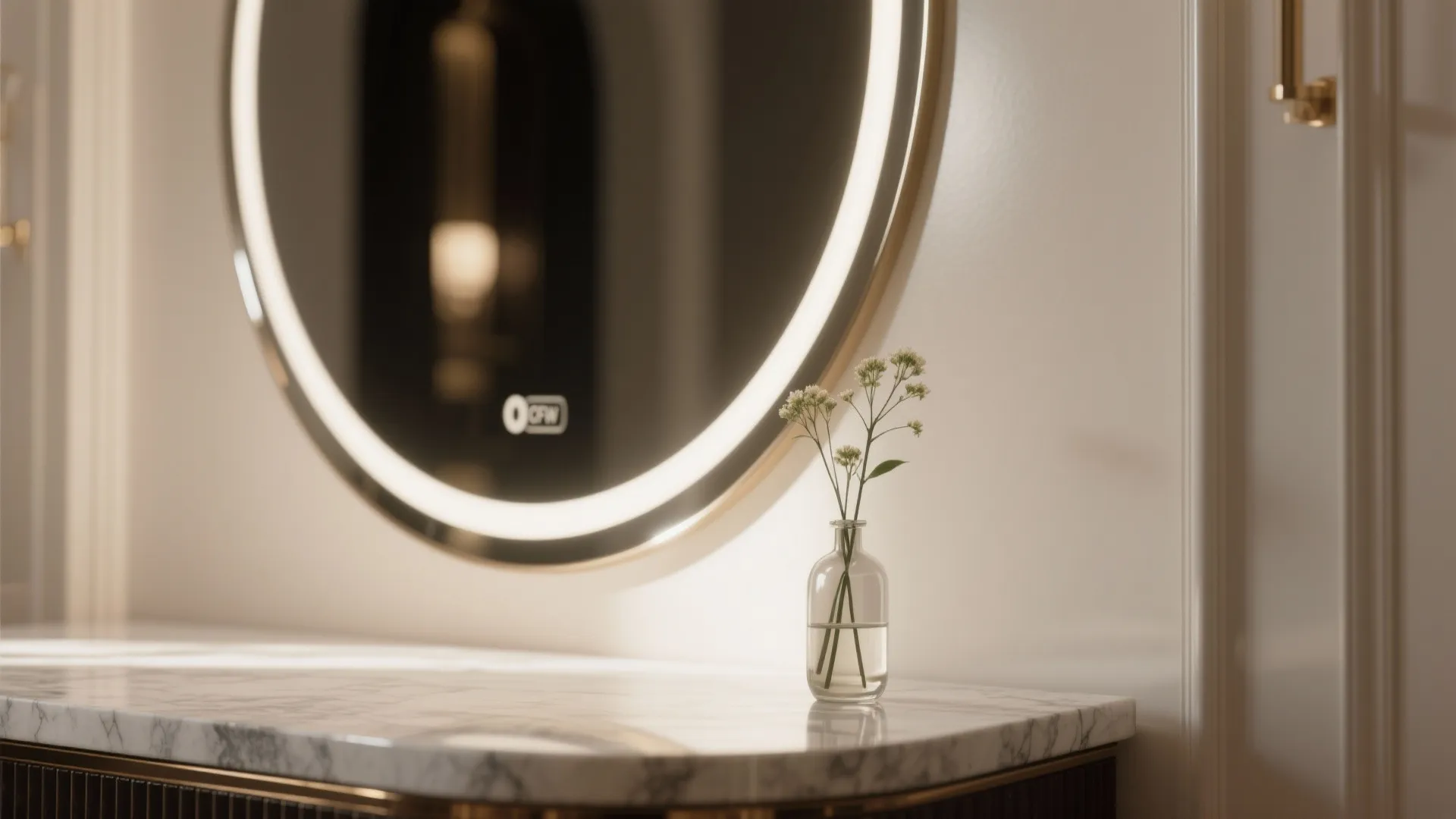 Mirror Play and Subtle Shine for a Larger Feel