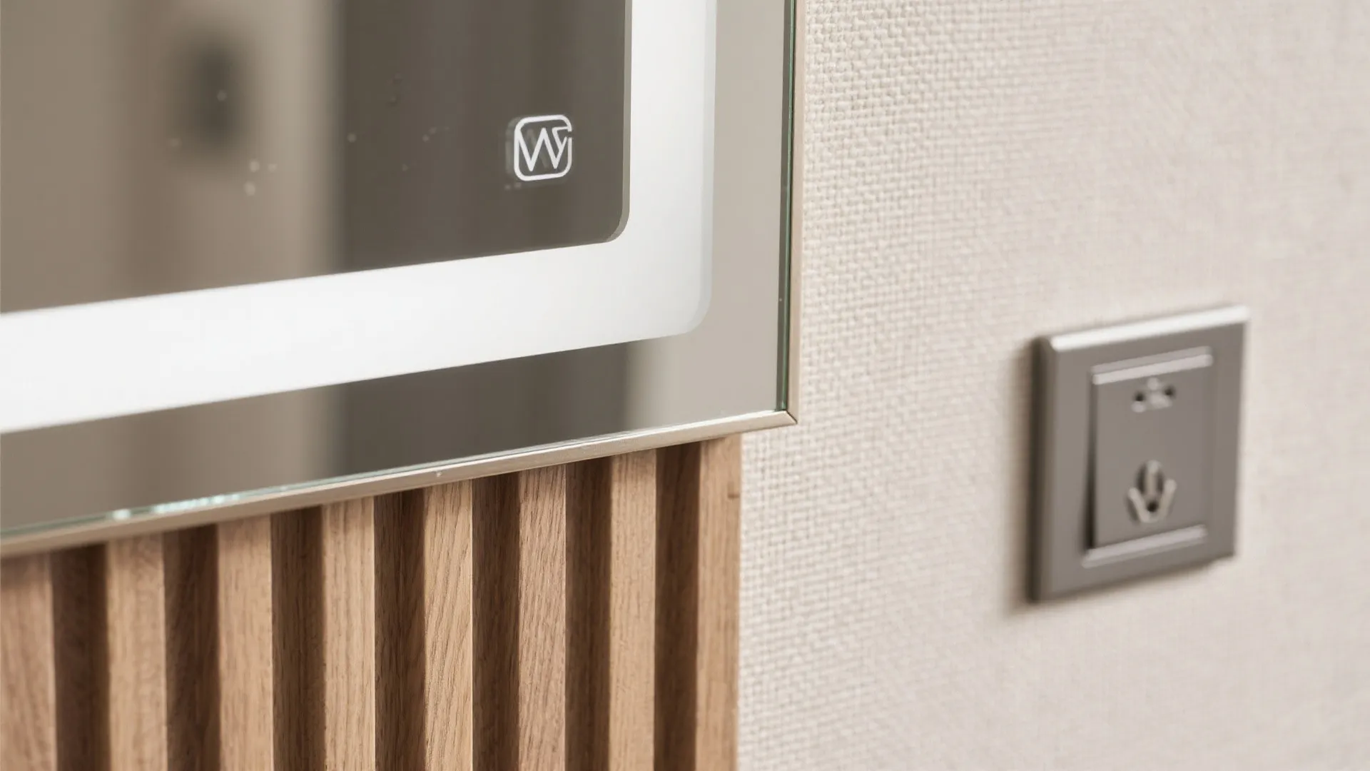 Mirror and material rhythm for depth