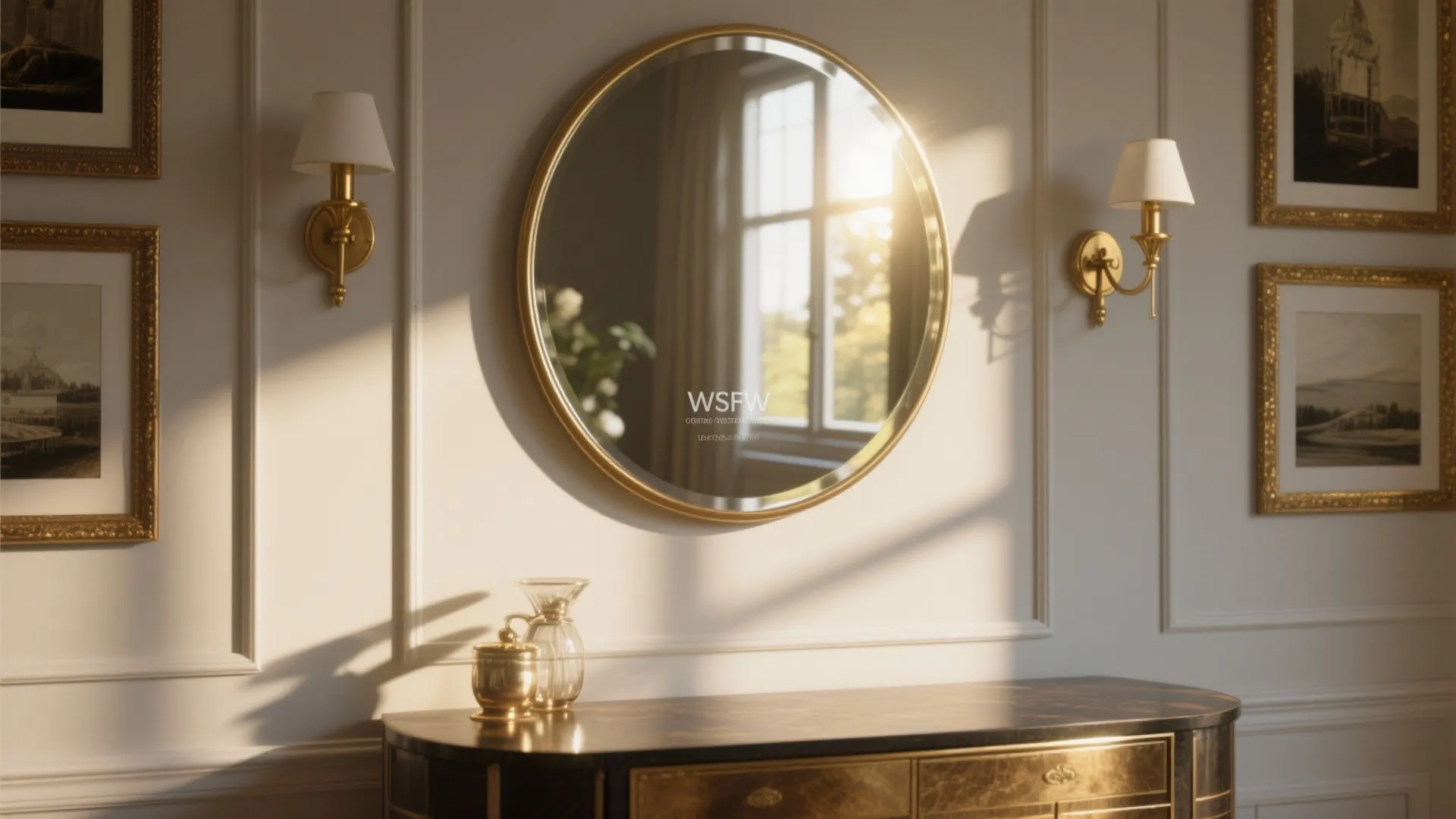 Mirrors and Metallic Accents