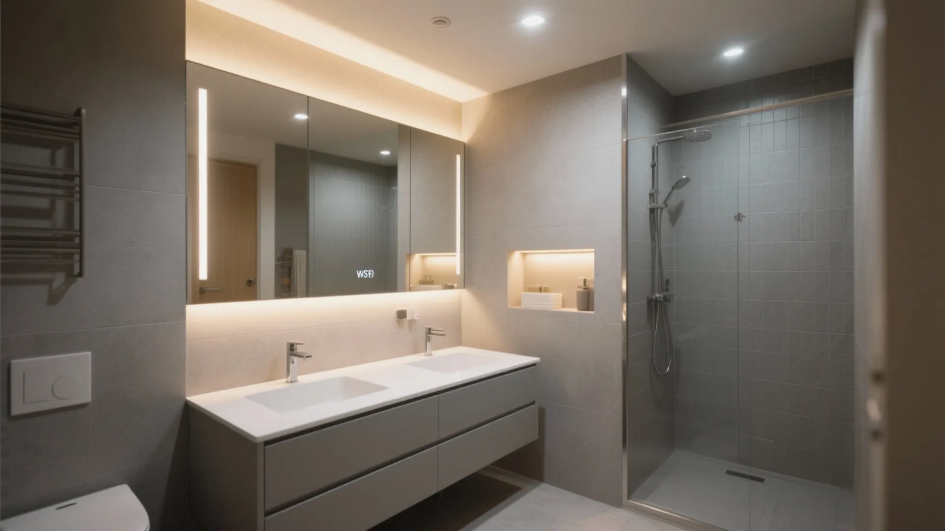 Mirrors, Niches, and Layered Lighting