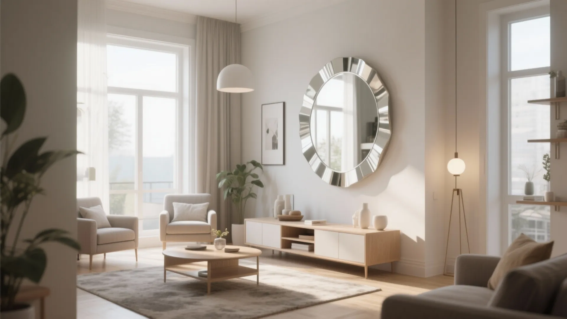 4. Use Mirrors to Open Up Space