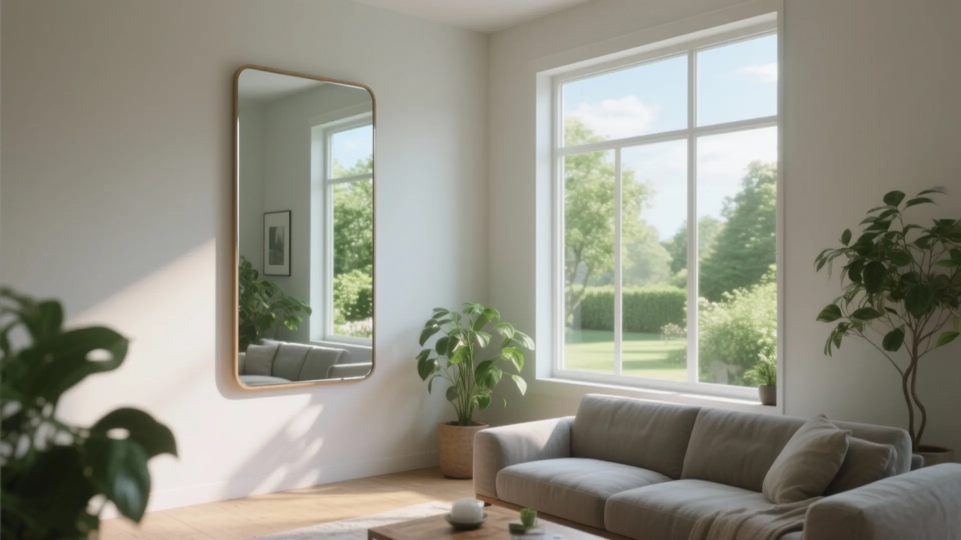 Mirror Opposite the Window for Daylight and Views