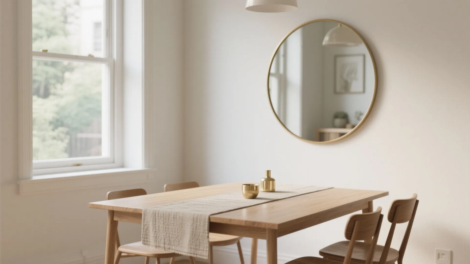 Mirror the light: place reflectors opposite the window