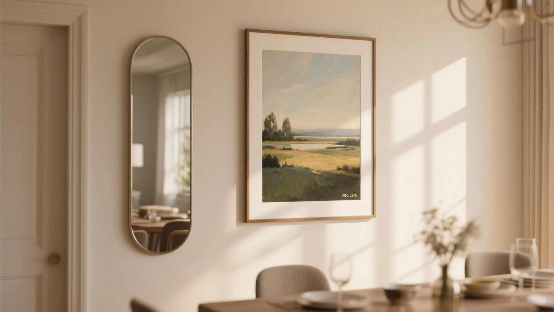 2. Pair it with a mirror for light and depth