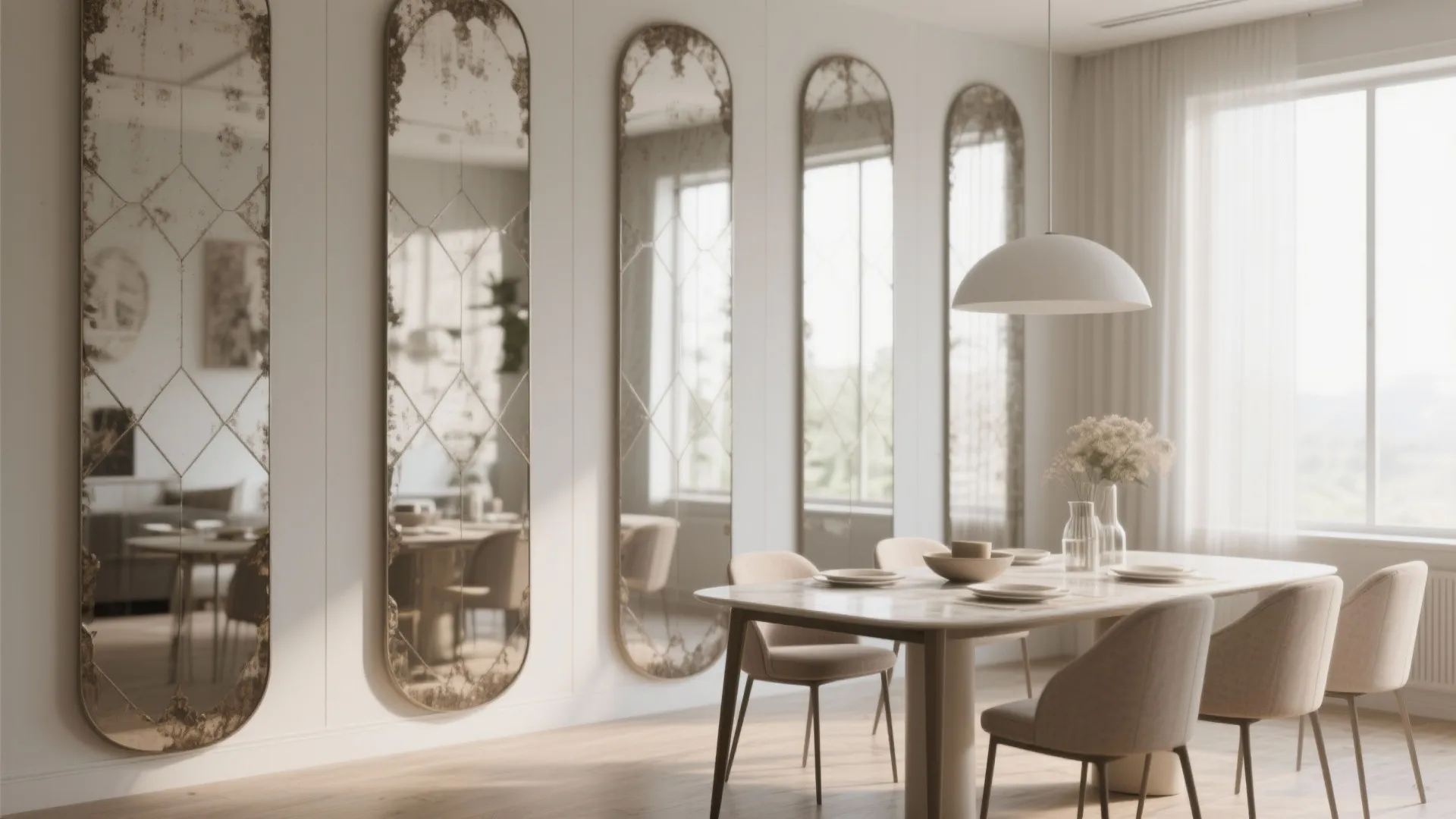 4. Mirror Panels to Expand Space