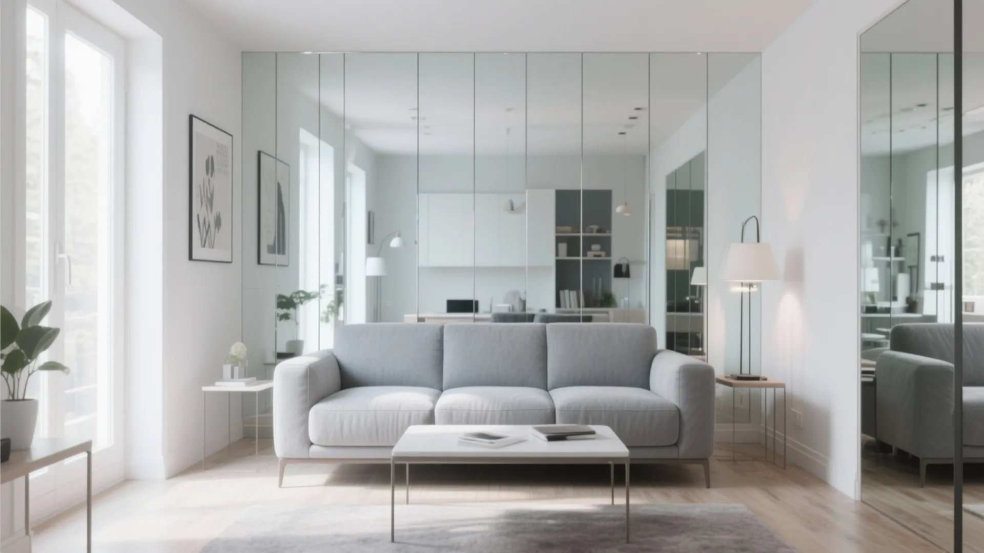 5. Mirror Panels to Expand Space