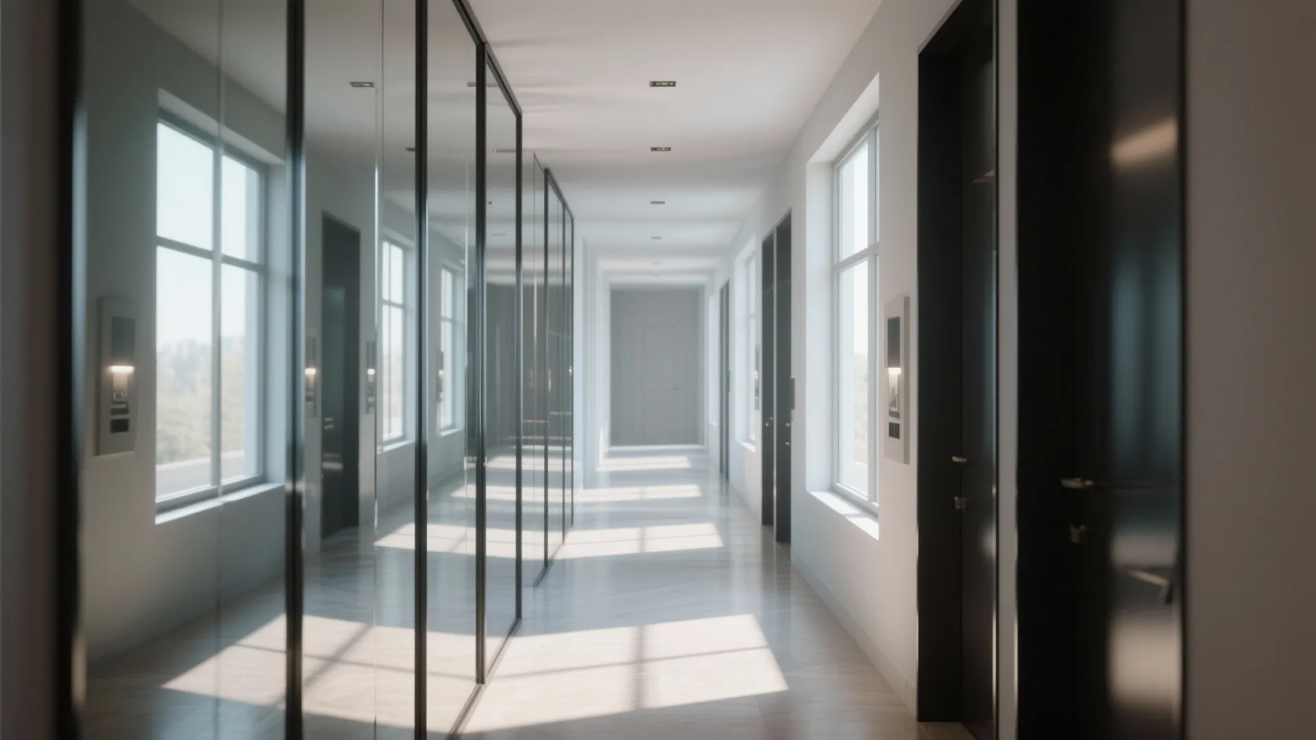 Mirror Panels to Enhance Light and Space