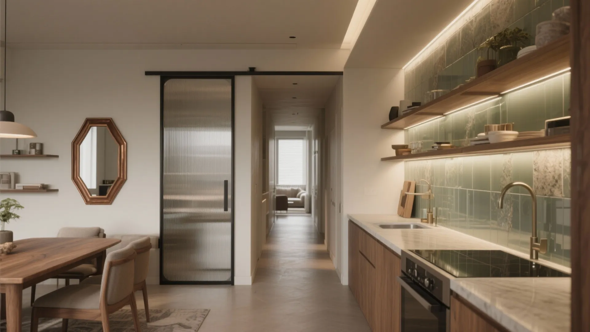 Glass, Mirror, and Light to Double Perception