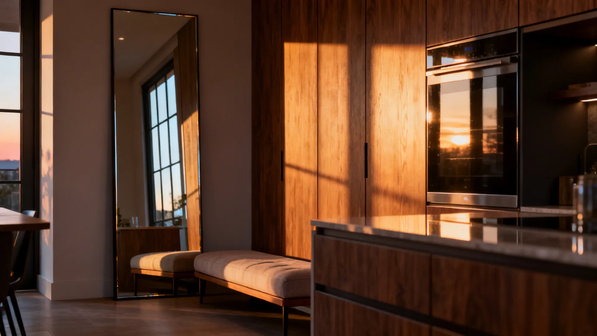 3. Embrace reflected light with mirrors and glossy surfaces