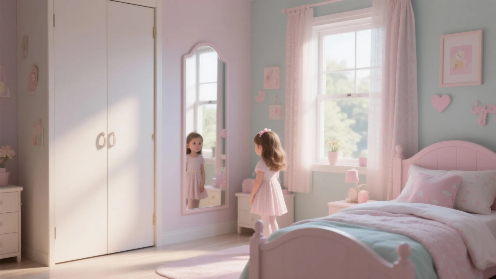 Full-length Mirror to Enhance Spacious Feel