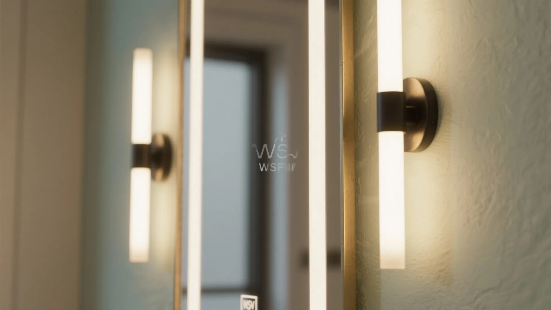 Tips 4: Tall mirror with side sconces (light your face, not your wall)