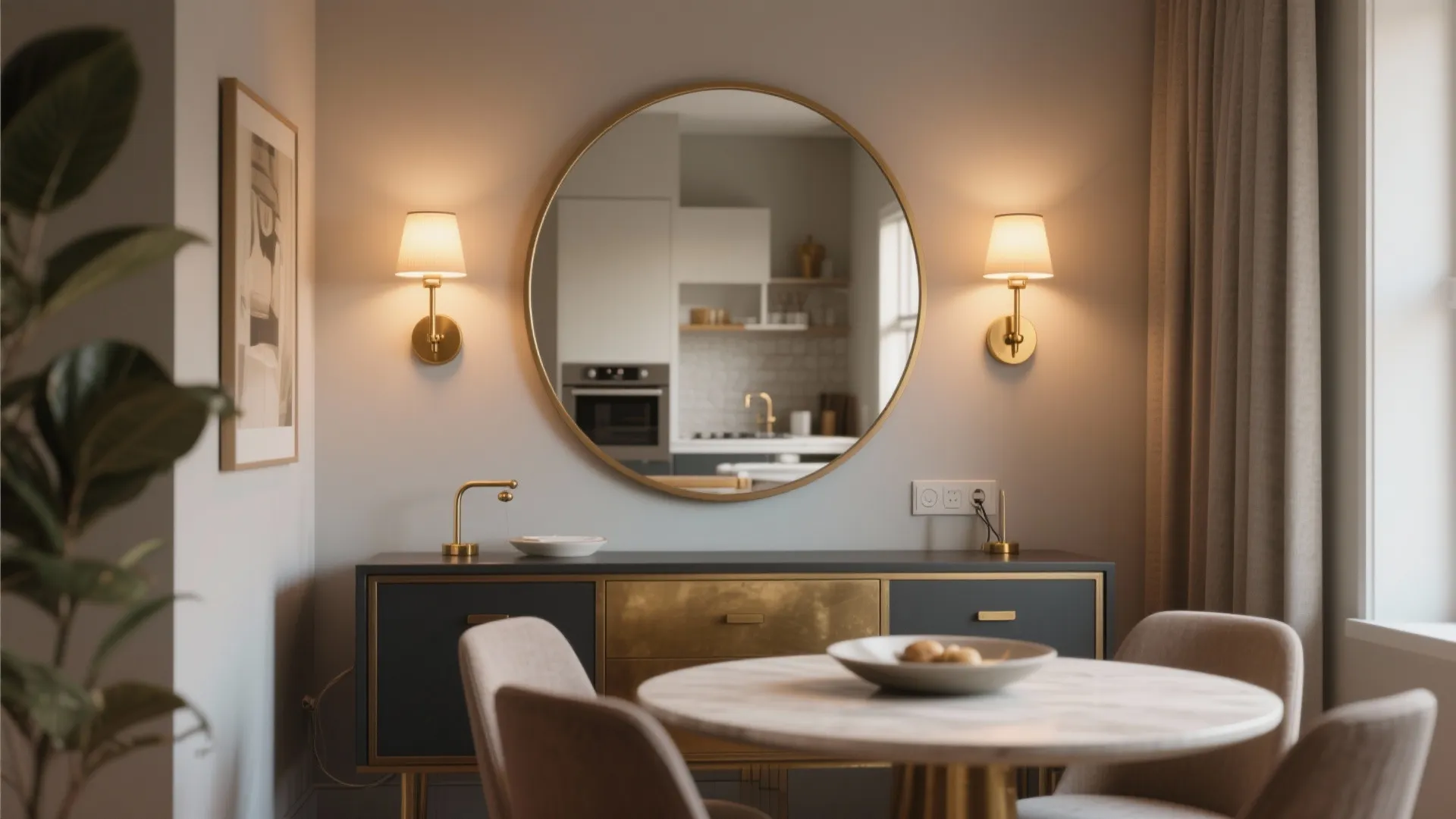 5. Statement mirrors and sconces