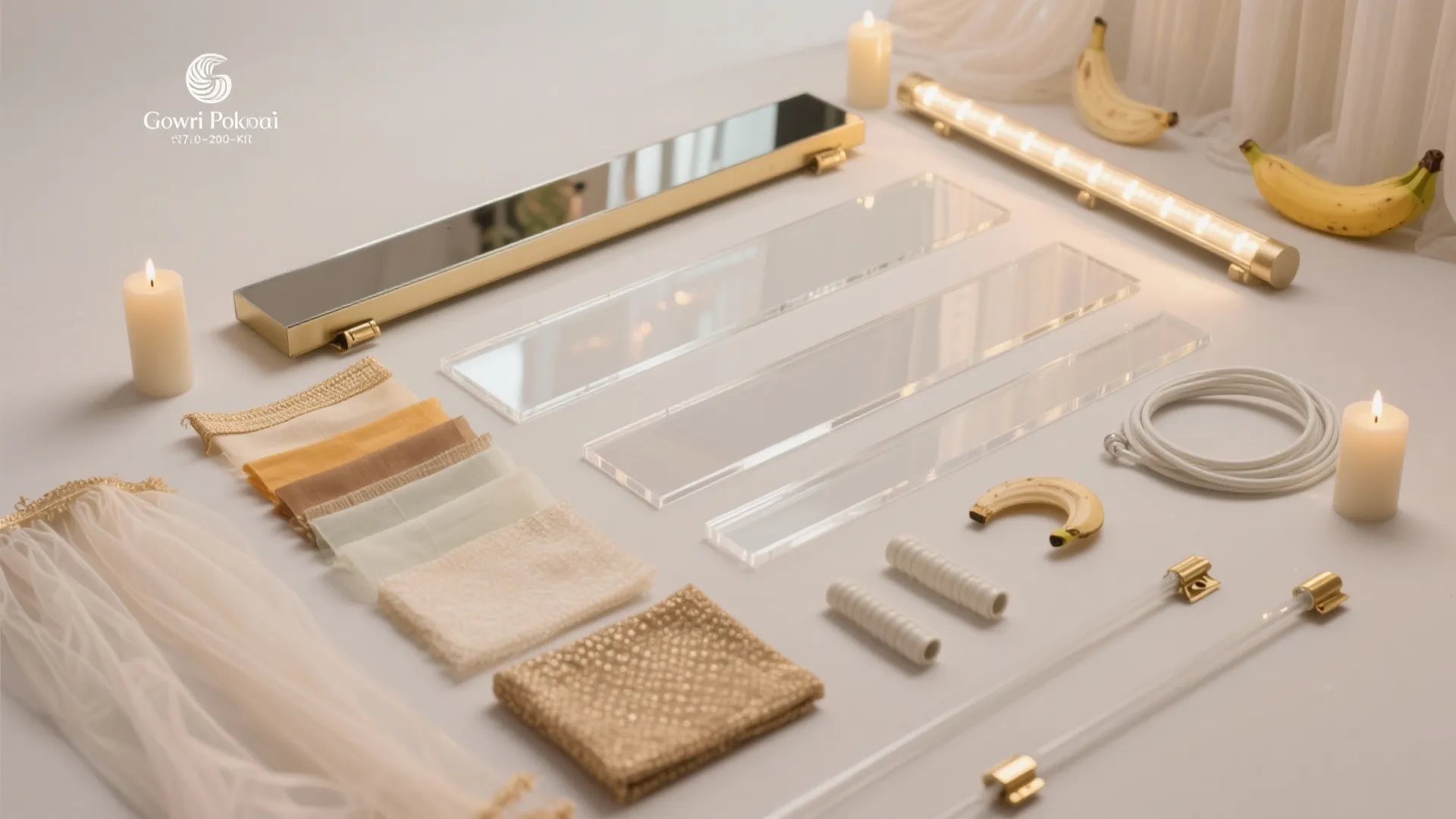 2) Light-Amplifying Backdrop: Mirrors, Acrylic, and Sheer Fabrics