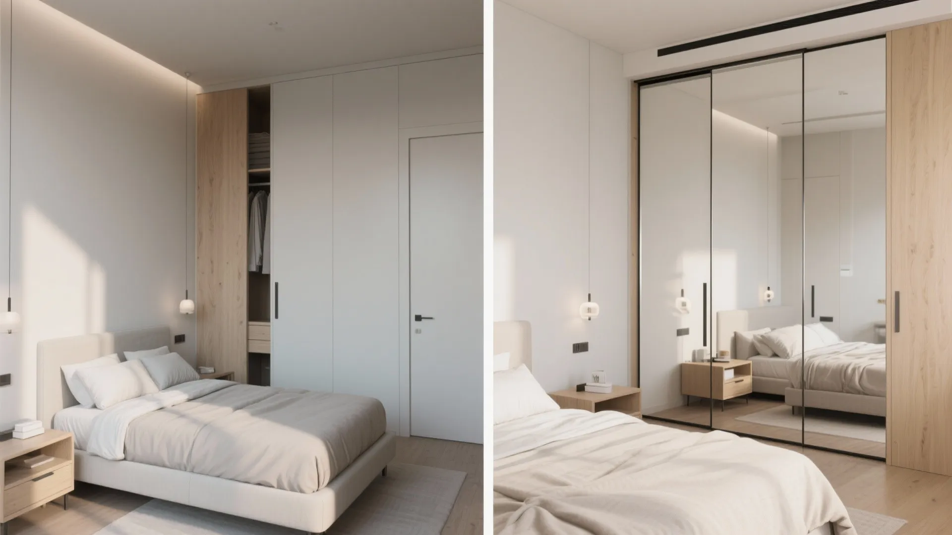 Sliding Doors, Mirrors, and Visual Tricks to Widen the Room