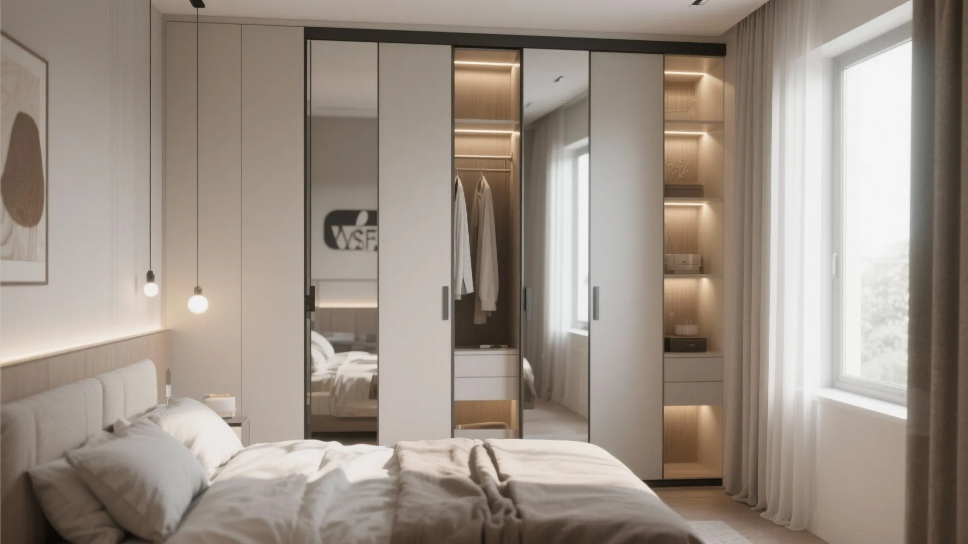 1. Built-in Wardrobes with Sliding Doors