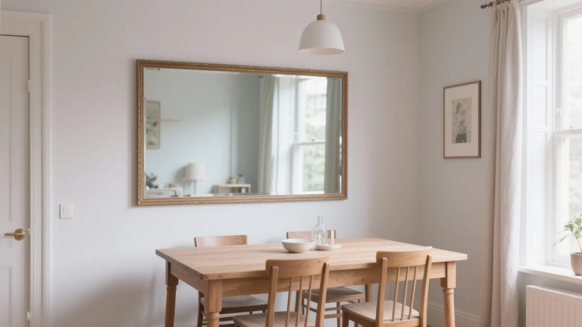 5. Mirrors to Double the View