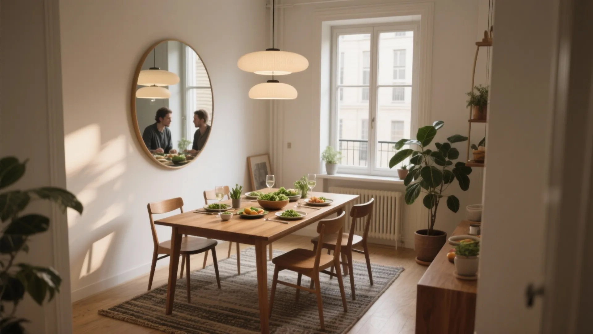 5 Dining Room Wall Mirror Ideas: Small mirrors, big impact: 5 creative ways to use a dining room wall mirror