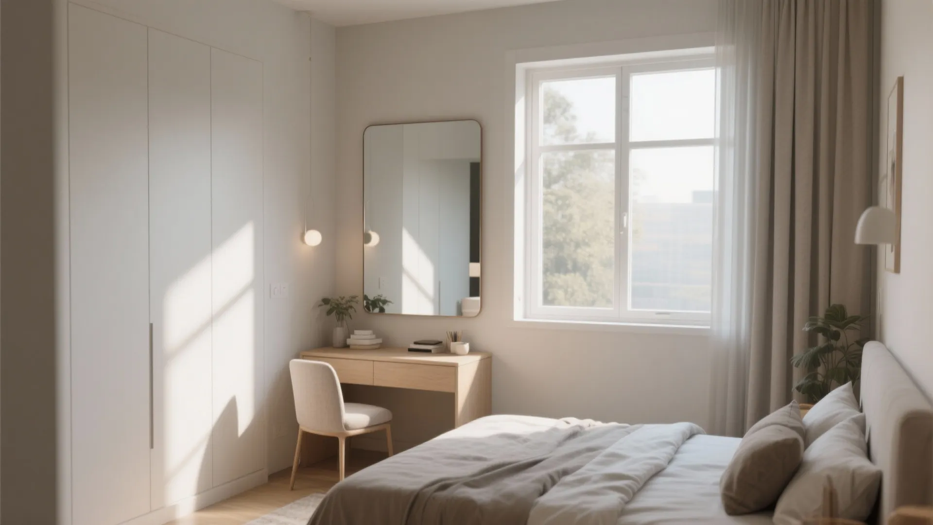 4. Mirrors to Double the Space